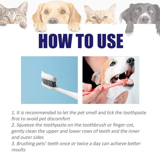 Yegbong Pet V34 Toothpaste, Pet Clean Bad Breath Tartar Care Gum Care Toothpaste eprolo