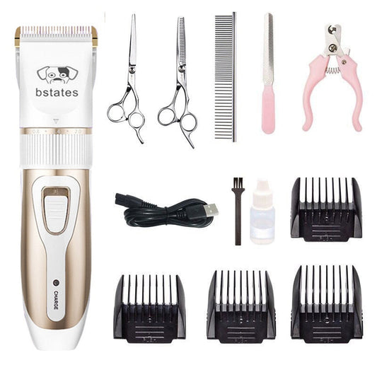 Pet Cat Dog clippers professional Dogs grooming clipper groomer kit USB Rechargeable Low-noise Pets Hair Trimmer Display battery eprolo