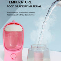 Pet Multifunctional Water Bottle 3 in 1 Portable Pet Water Bottle with Food Container and poop bag eprolo