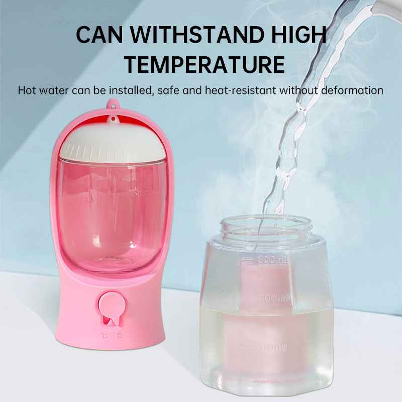 Pet Multifunctional Water Bottle 3 in 1 Portable Pet Water Bottle with Food Container and poop bag