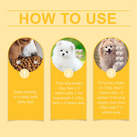 Dog Multi-Dimensional Fish Oil Tablet Pet Dog Hair Care Moisturize Skin Care Pet Health eprolo