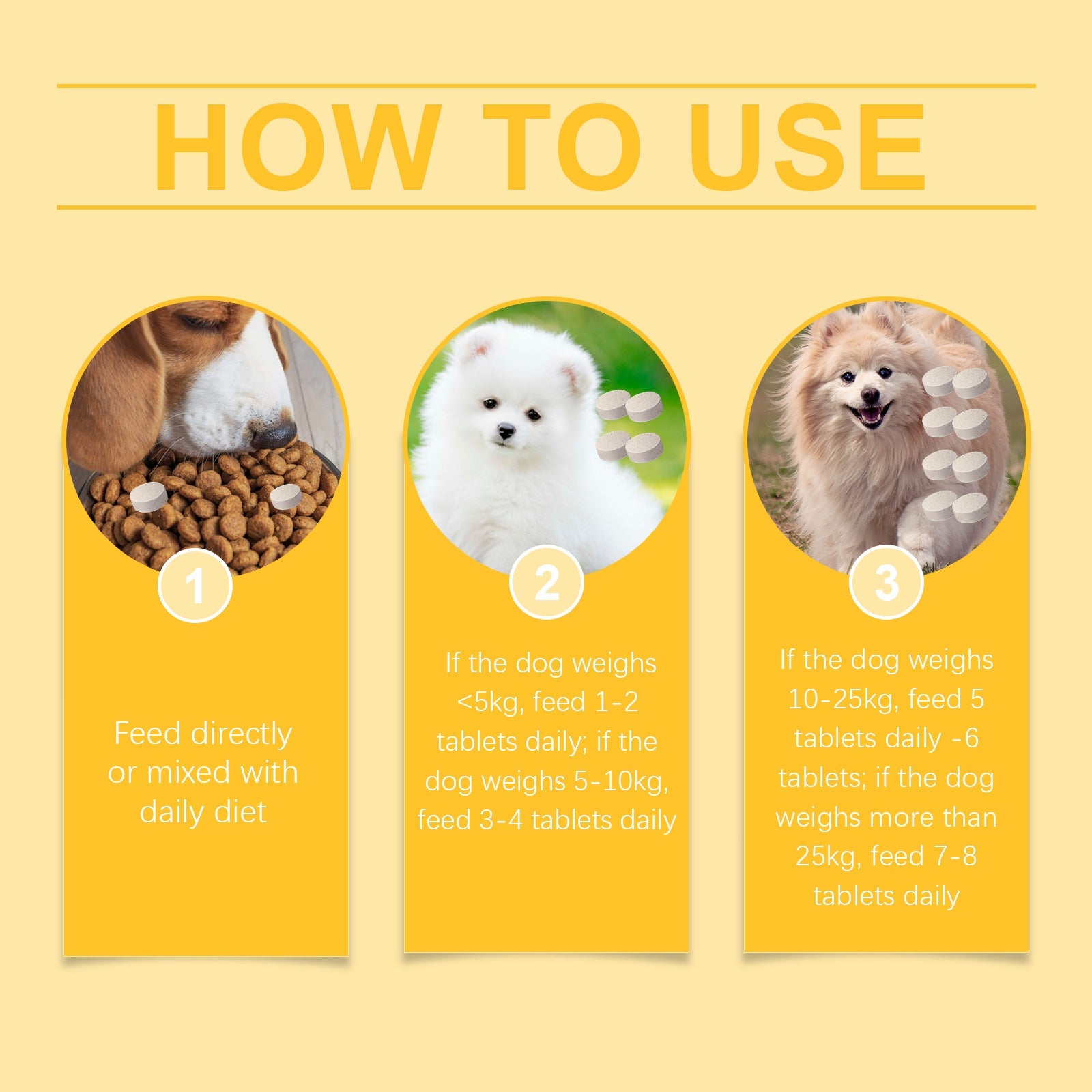Dog Multi-Dimensional Fish Oil Tablet Pet Dog Hair Care Moisturize Skin Care Pet Health eprolo