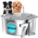 Stainless Steel Pet Water Dispenser with Large Capacity, Automatic Heating and Circulating Water for Cats and Dogs eprolo
