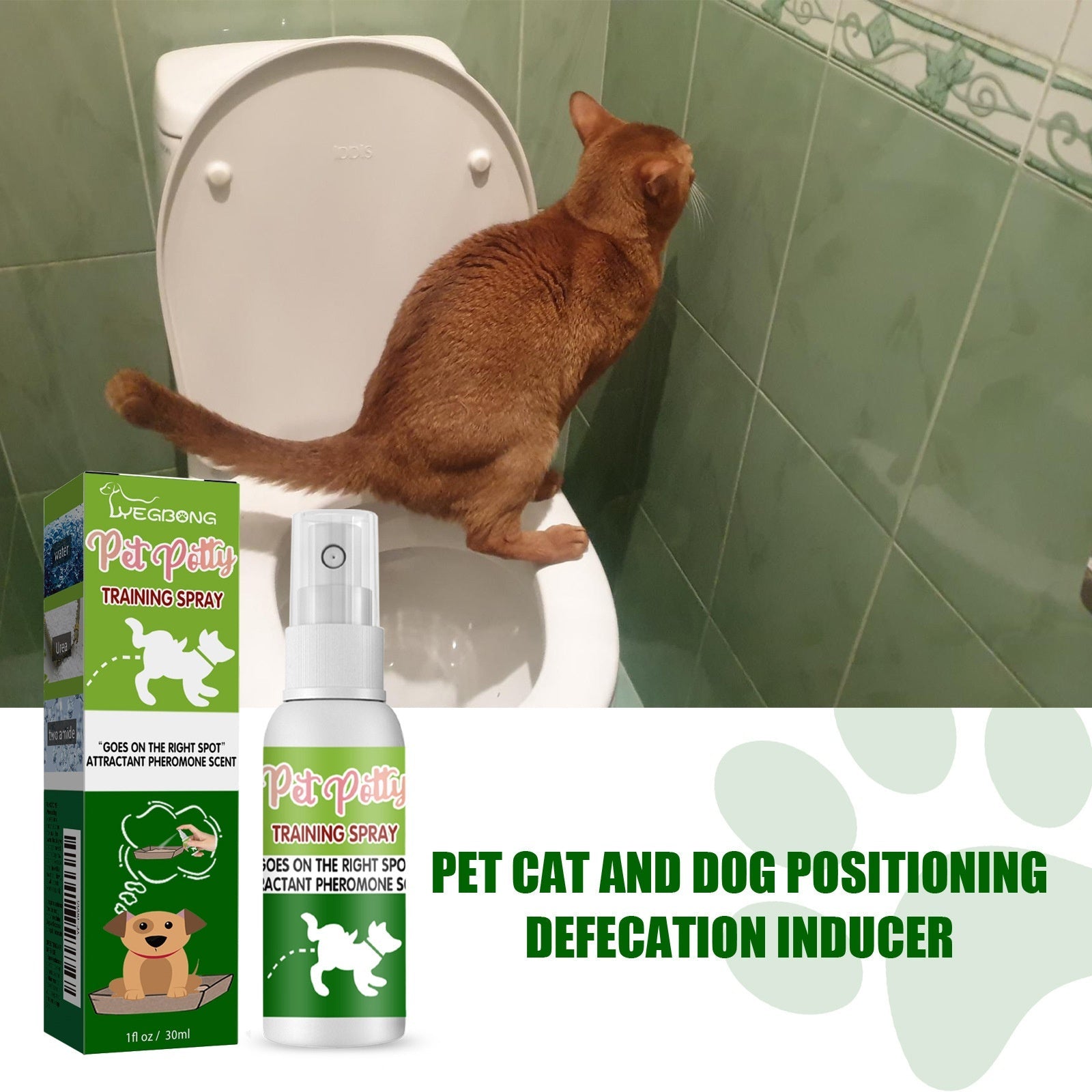 Pet Location Training Agent for Toilet Induction and Waste Positioning eprolo