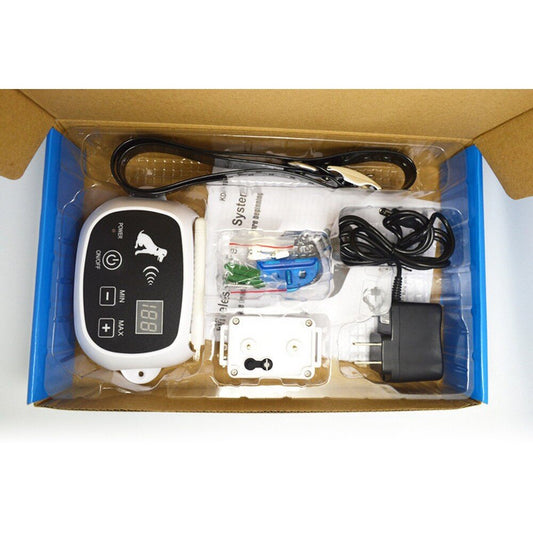 Wireless Electric Dog Pet Fence Containment System Transmitter Collar Waterproof LCD Display Dog Fence Safety Pet Supplies eprolo