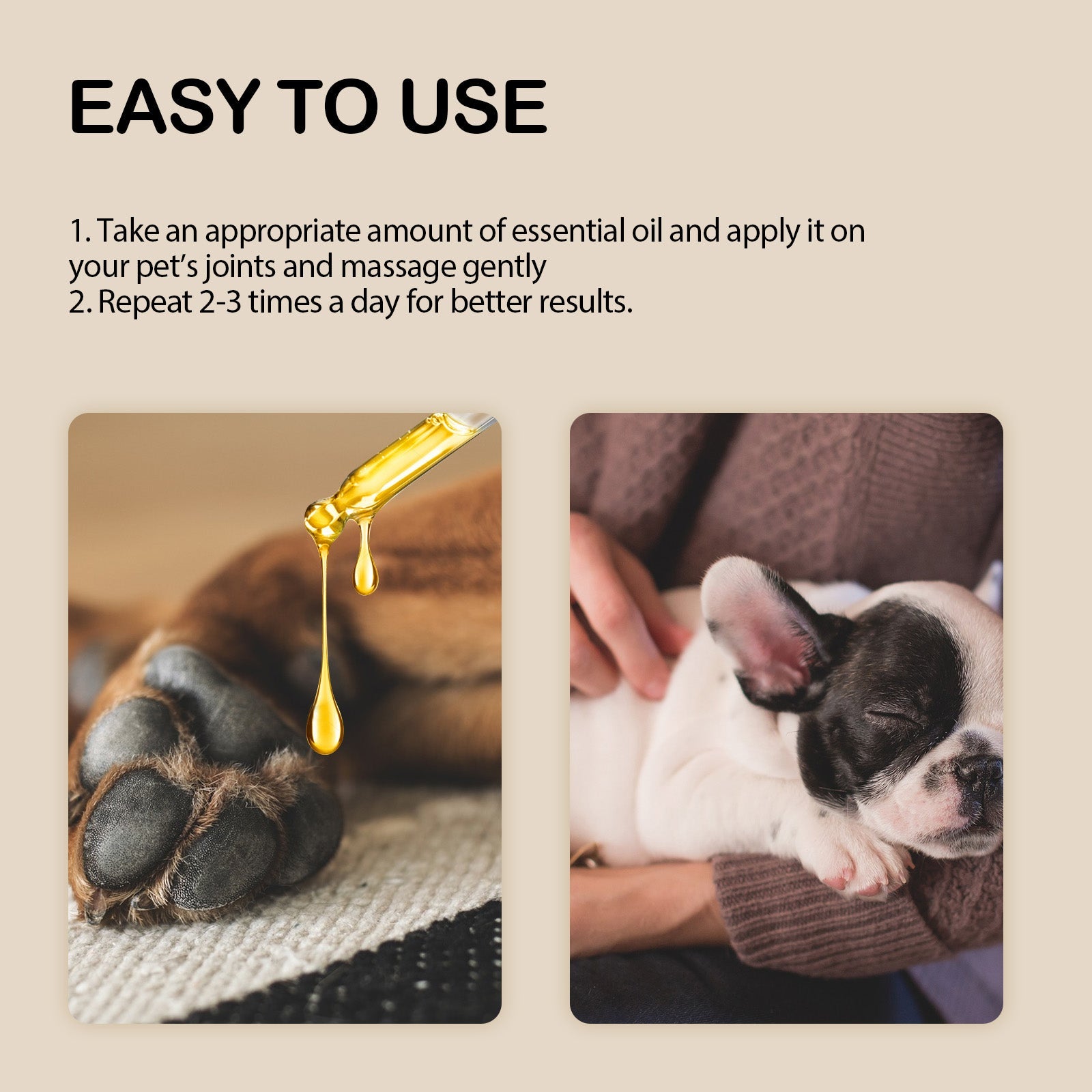Pet Care Oil, Relieve The Pain Of Pet Bones And Joints Body Muscle Care Essential Oil eprolo