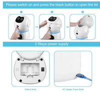 3.5L Automatic Robot Pet Feeder Pet Smart Feeder Stainless Steel Food Tray