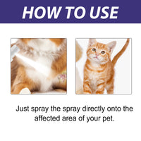Pet Care Spray, Pet Cat And Dog Skin Wound Care Skin Moss Itchy Repair Spray eprolo