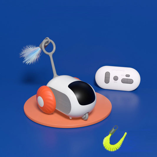 Pet Gravity Intelligent Running Car Remote Control Electric Cat Toy Teasing Stick Cat Pet eprolo