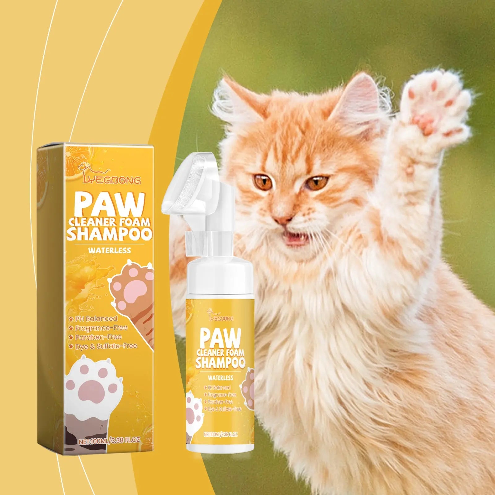Pet Paw Foam Cleaner, Pet Cleaning, Moisturizing, Nourishing Cat and Dog Paw Care eprolo