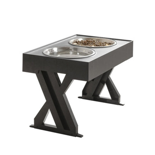 Anti-Slip Elevated Double Dog Bowls Stainless Steel Water Food Container Adjustable Height Pet Feeding Dish Feeder eprolo