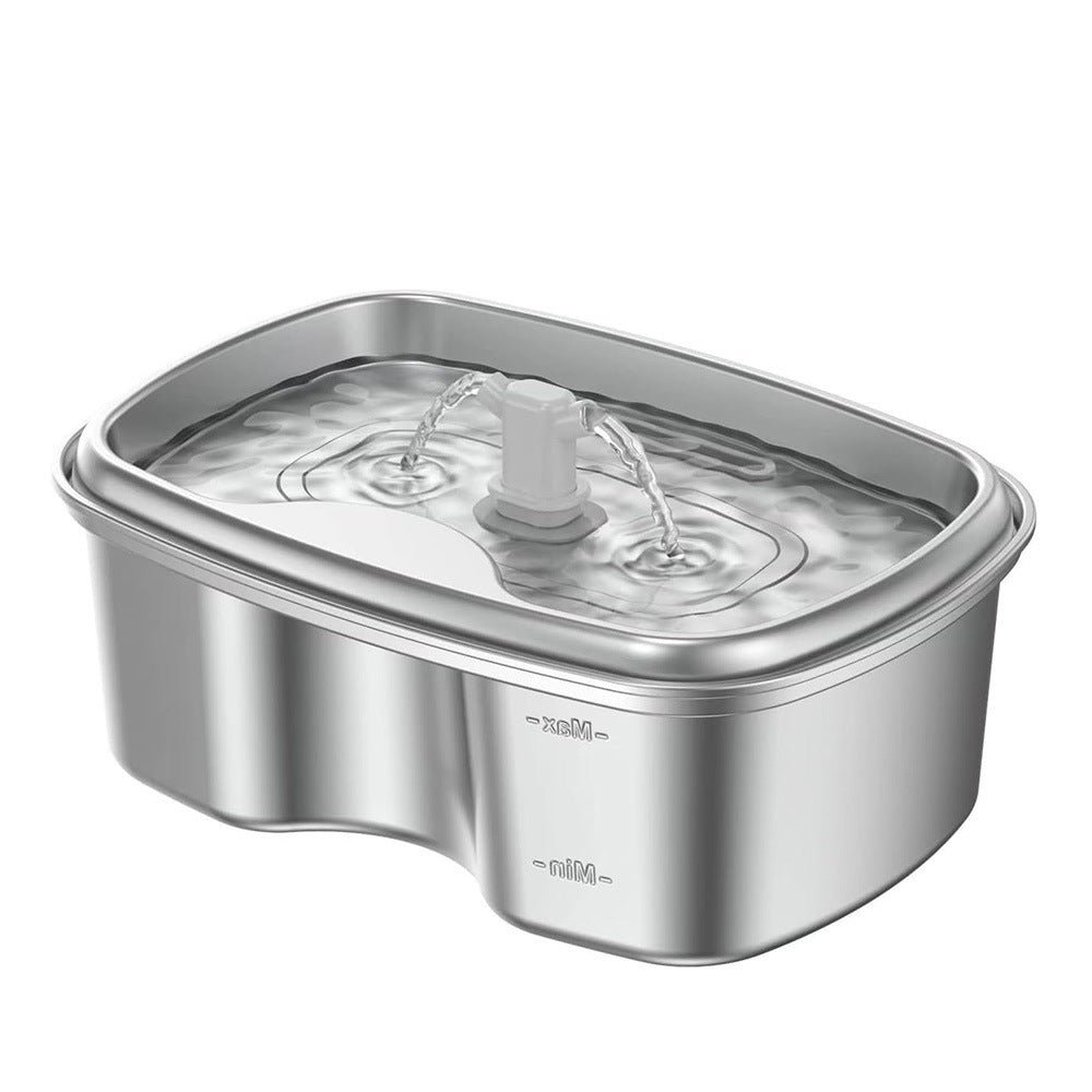 Stainless steel pet water dispenser, English neutral cat water dispenser, dog water dispenser eprolo