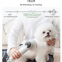 Smart Pet Hair Dryer Dog Golden Retriever Cat Grooming Hairdressing Blow & Comb Silent No Harm Pet Cleaning Supplies Pet Product eprolo
