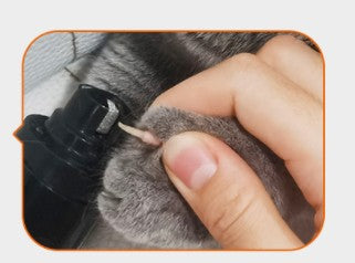 Pet electric claw grinder is rechargeable, compact and easy to operate, dual grinding heads, LED lights, three gears, silent, no blood line damage eprolo