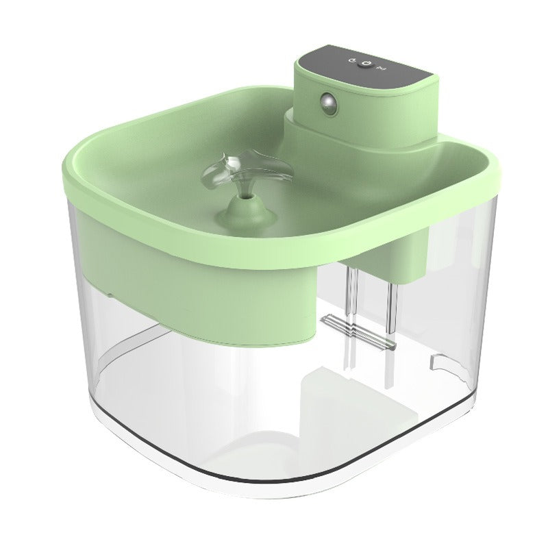 Inductive wireless cat water dispenser with large capacity, non plug in automatic circulation, intelligent pet supplies, silent water dispenser