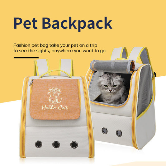 Cat Bag Pet Bag Carrying Convenient Backpack Portable Breathable Cat Dog Pet Supplies eprolo