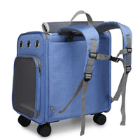 Large Space And Silent Universal Wheel Cat Bag Folding Trolley Pet Bag eprolo
