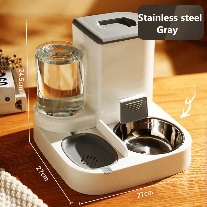 Automatic Cat Feeder Pet Bowls Dispenser Stainless Steel Bowls Cat Dog Pet Feeder Automatic eprolo