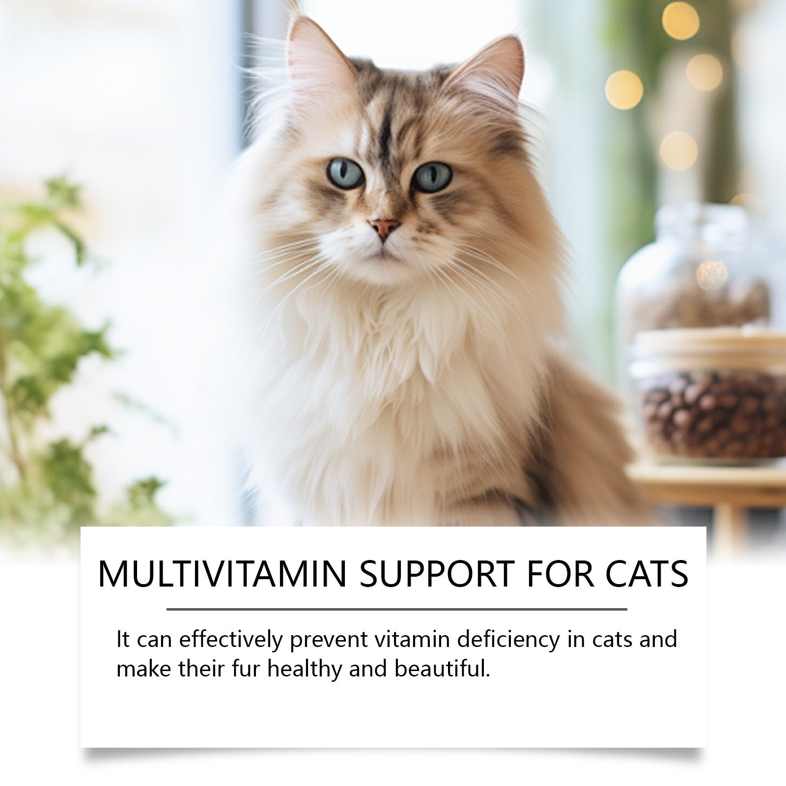 Pet Cat Multivitamin Tablets, Cats Supplement Vitamin Micronutrient Nutritional Supplements eprolo