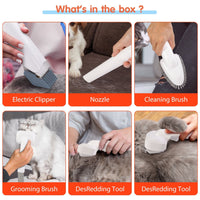 Multifunctional pet hair trimmer dog vacuum cleaner set all-in-one pet beauty device vacuum cleaner hair clipper eprolo