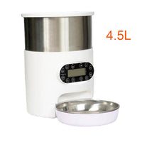 Double Meal Feeder Double Meal Tray Stainless Steel Feeder Automatic Feeder Pet Feeder eprolo