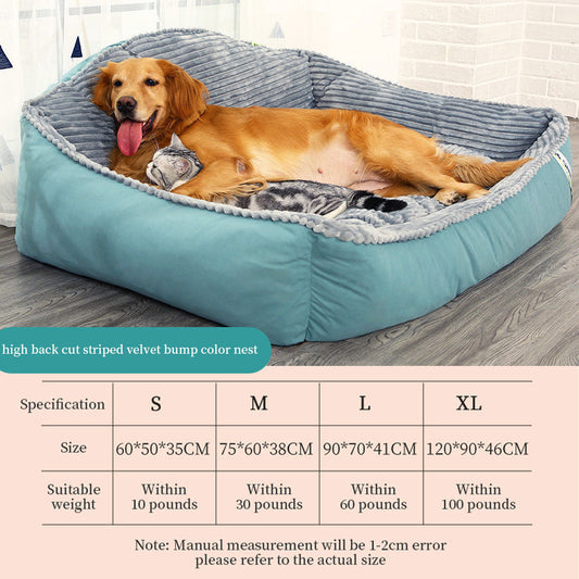 Dog House Large Dog Winter Warm Pet Mat Golden Hair Pet Winter Sofa Dog Cushion Four Seasons Universal Dog Bed eprolo