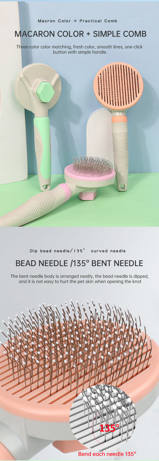 Pet Grooming Brush Self Cleaning Automatically Dog Cat Slicker Brush Remove Dog Hairs Pet Comb eprolo