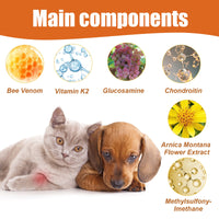 Pet Bee Venom Oil, Joint Care For Cats And Dogs Relieves Joint Pain For Pets Pet Care Water eprolo