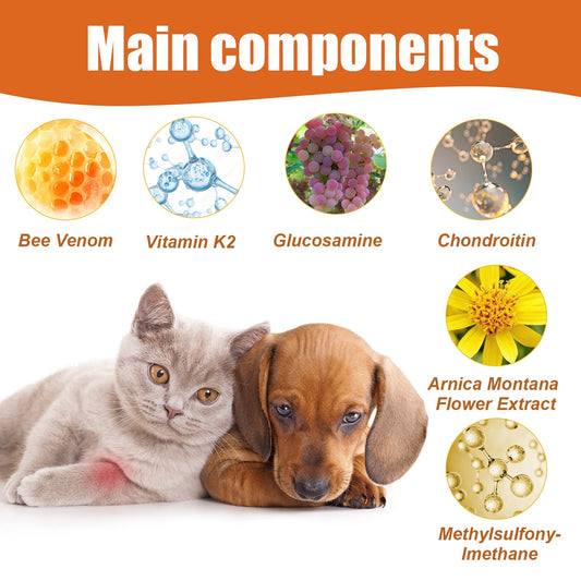 Pet Bee Venom Oil, Joint Care For Cats And Dogs Relieves Joint Pain For Pets Pet Care Water eprolo