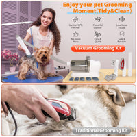 Multifunctional pet hair trimmer dog vacuum cleaner set all-in-one pet beauty device vacuum cleaner hair clipper eprolo