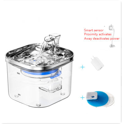 Intelligent Stainless Steel Automatic Pet Water Fountain | Silent Circulation Dispenser with Filter Filtration System for Cats & Dogs