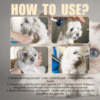 Pet Shampoo, Gentle Cleansing Of Pet Cat And Dog Hair With Smooth Unknotted Shampoo eprolo