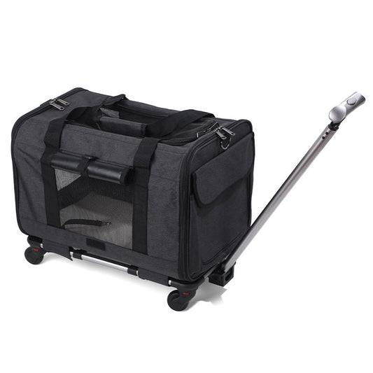 Travel Cat Carrier Summer Dog Pet Bag Foldable Cat Pet Box Breathable Portable Pet Trolley Case eprolo