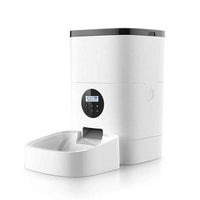 The Smartphone APP Of Pet Feeder Controls The Intelligent Automatic Feeding Machine 4L For Regular Quantification Of Cat And Dog Food
