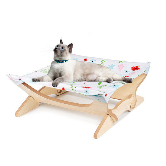 Pet Bed Wooden Cat Hammock Cat Hanging Basket Cat Four Seasons Multi color Hanging Nest Cat Hammock Cat Nest