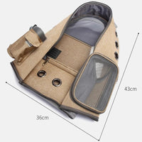 Pet Space Cat Backpack Fashion Transparent Breathable Cat Bag Dog Bag Folding Pet Bag eprolo