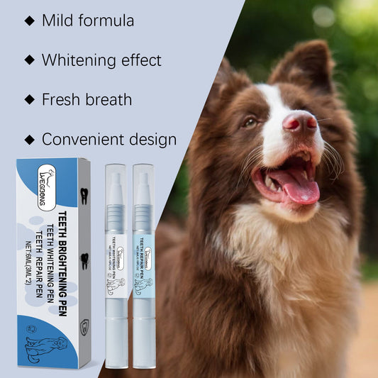 Yegbong Pet Teeth Brightening Pen Set Pet Teeth Cleaning Tartar Stains Dental Repair eprolo