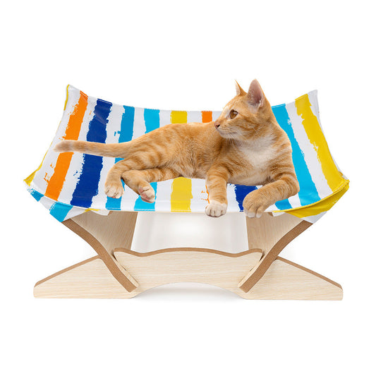 Pet Bed Wooden Cat Hammock Cat Hanging Basket Cat Four Seasons Multi color Hanging Nest Cat Hammock Cat Nest eprolo
