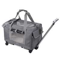 Travel Cat Carrier Summer Dog Pet Bag Foldable Cat Pet Box Breathable Portable Pet Trolley Case eprolo