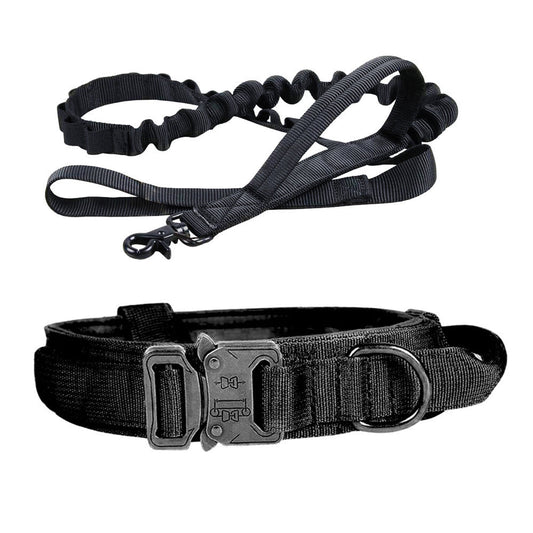 Tactical Dog Collar Dog Leash Tactical Collar Dog Leash Pet Outdoor Collar Training Pet Supplies eprolo