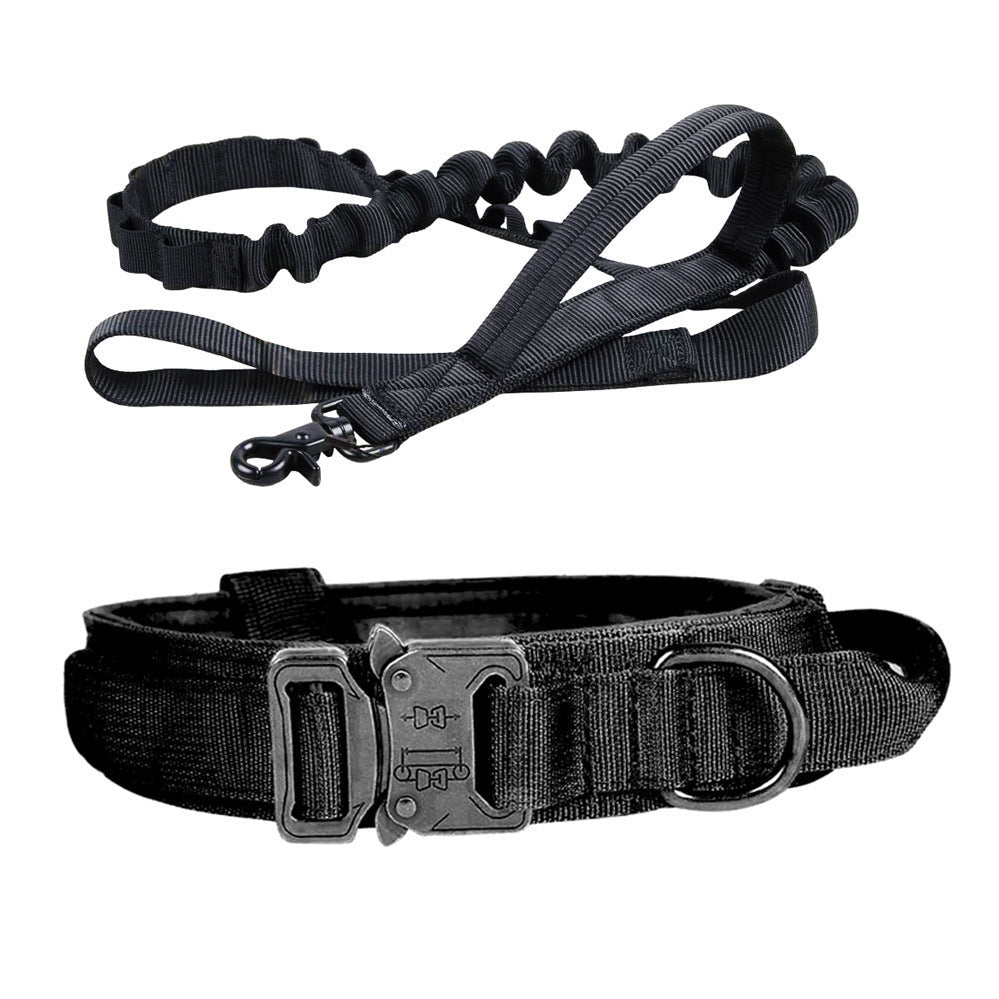 Tactical Dog Collar Dog Leash Tactical Collar Dog Leash Pet Outdoor Collar Training Pet Supplies eprolo