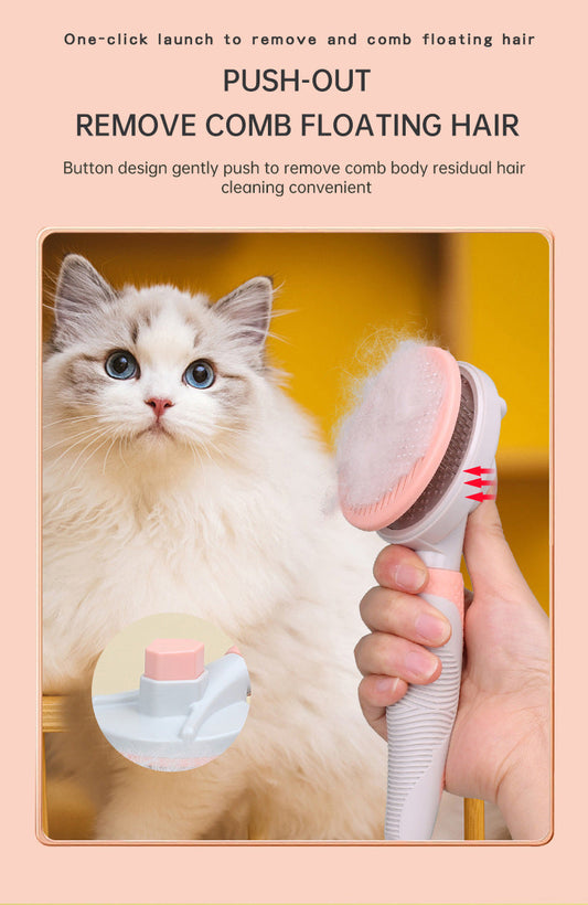 Pet Grooming Brush Self Cleaning Automatically Dog Cat Slicker Brush Remove Dog Hairs Pet Comb eprolo
