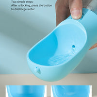 Pet Multifunctional Water Bottle 3 in 1 Portable Pet Water Bottle with Food Container and poop bag eprolo