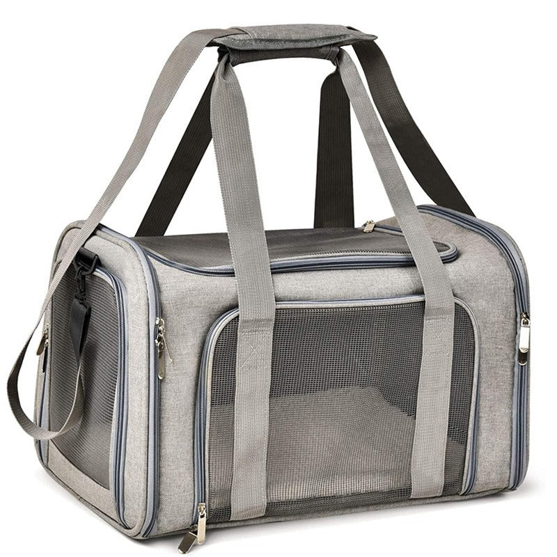 Cat Bag Portable Simple Crossbody Pet Bag Portable Cat Cage Breathable Foldable Cat Backpack eprolo