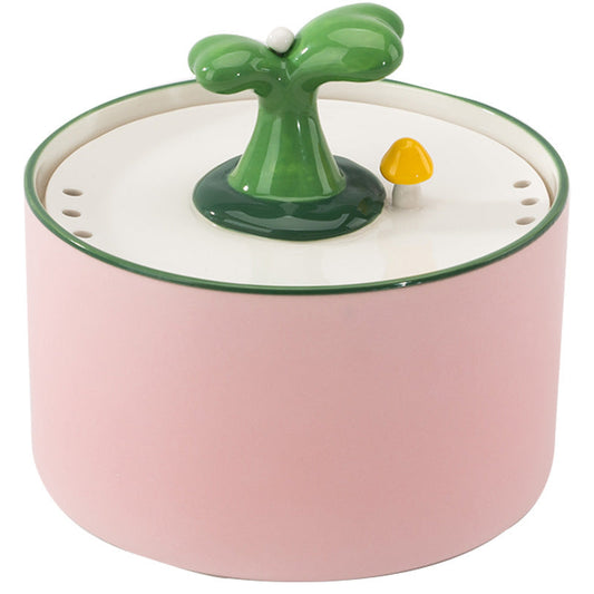 Cat Electric USB Ceramic Water Dispenser Mobile Automatic Water Dispenser Circulating Water Bowl Pet Supplies eprolo