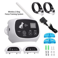 Wireless Electric Dog Pet Fence Containment System Transmitter Collar Waterproof LCD Display Dog Fence Safety Pet Supplies eprolo
