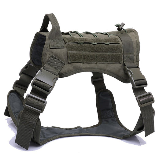 Military Tactical Dog Harness German Shepherd Pet Dog Vest With Handle Nylon Bungee Dog Leash Harness For Small Large Dogs Puppy eprolo