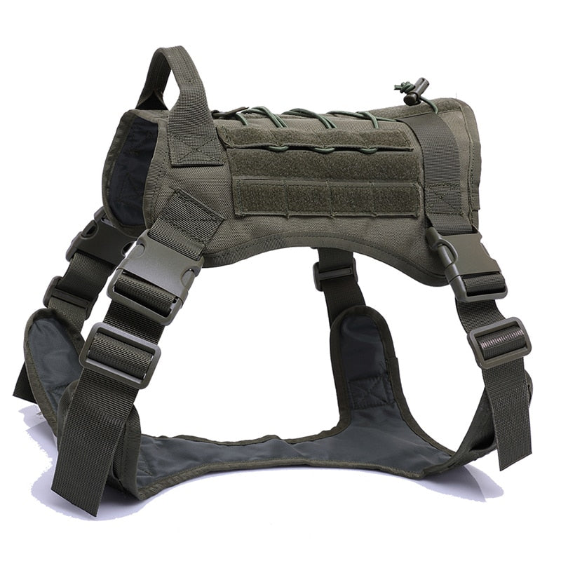 Military Tactical Dog Harness German Shepherd Pet Dog Vest With Handle Nylon Bungee Dog Leash Harness For Small Large Dogs Puppy eprolo