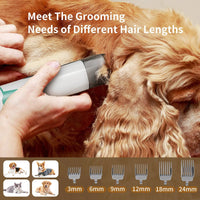 7 in 1 Pet Grooming Vacuum Kit Dog Grooming Clippers Pet Hair Remover with Power Large Suction & Low Noise Pet Hair Kits eprolo
