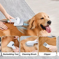 7 in 1 Pet Grooming Vacuum Kit Dog Grooming Clippers Pet Hair Remover with Power Large Suction & Low Noise Pet Hair Kits eprolo